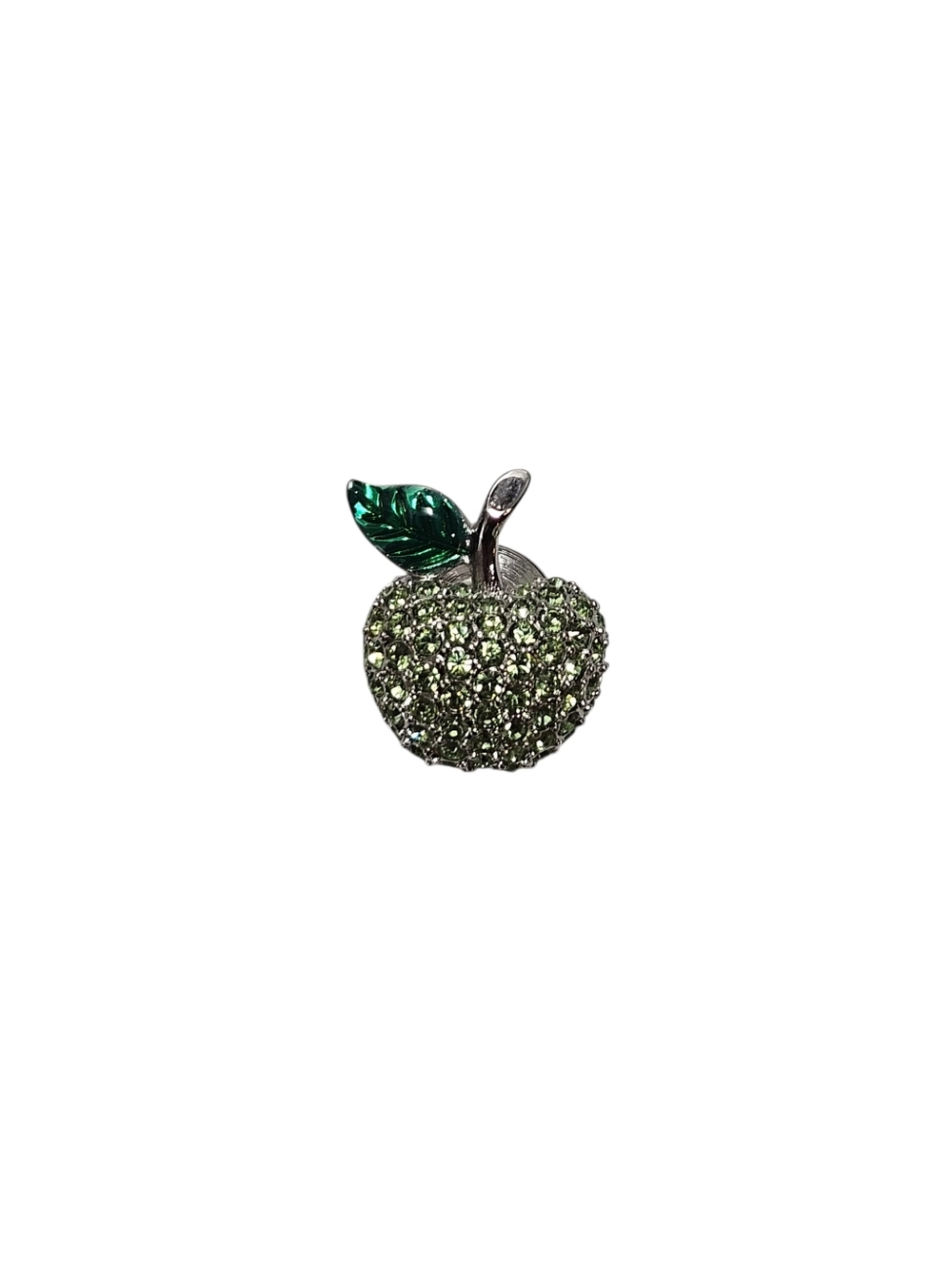Swarovski Green Crystal Apple Brooch